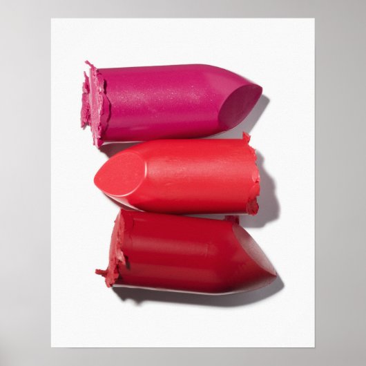 Stapel gebroken lipstick poster (Voorkant)