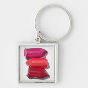 Stapel gebroken lipstick sleutelhanger