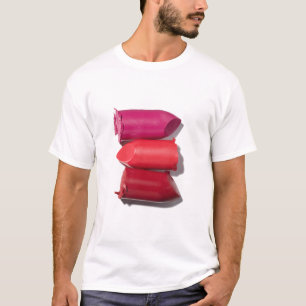 Stapel gebroken lipstick t-shirt