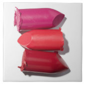 Stapel gebroken lipstick tegeltje (Voorkant)