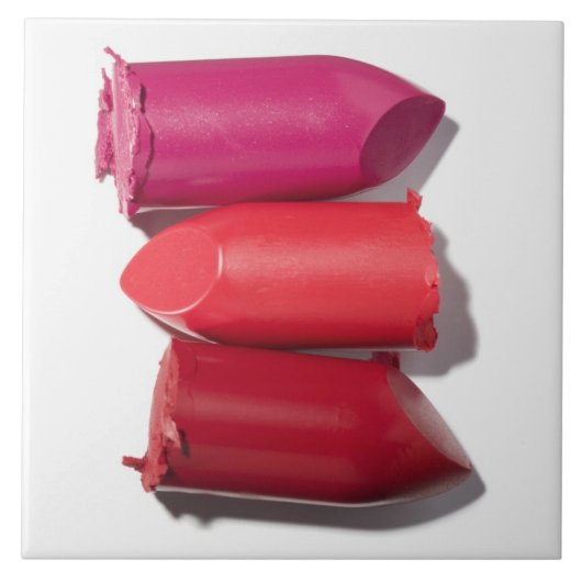 Stapel gebroken lipstick tegeltje (Voorkant)