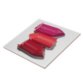 Stapel gebroken lipstick tegeltje (Zijkant)