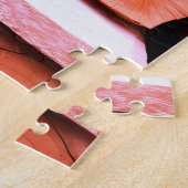 Stapel gehakte houtblokken legpuzzel (Zijkant)