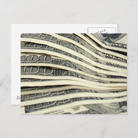 Stapel geld briefkaart (Voorkant / Achterkant)