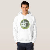 Stapel geld contant groene rug hoodie (Voorkant volledig)