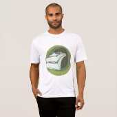 Stapel geld contant groene rug t-shirt (Voorkant volledig)