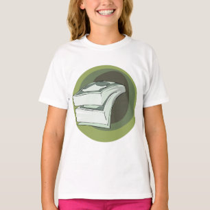 Stapel geld contant groene ruggen t-shirt