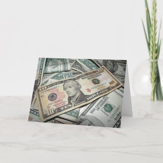 stapel geld kaart (Voorkant)