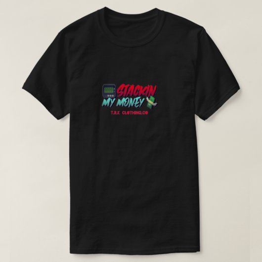 STAPEL GELD KORTE MOUW TSHIRT (Design voorkant)