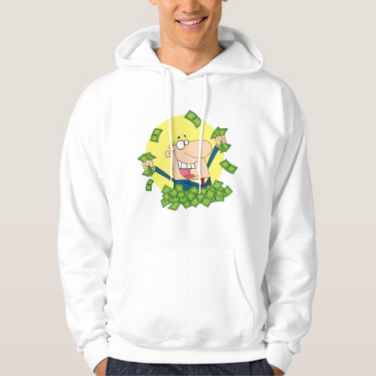 Stapel Geld Mannen Hoodie (Voorkant)