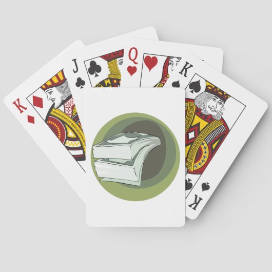 Stapel Geld Pokerkaarten (Achterkant)