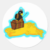 Stapel geld ronde sticker (Voorkant)