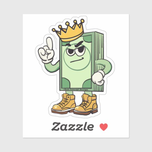 Stapel geld sticker (Vel)