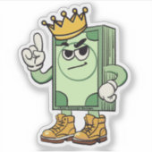 Stapel geld sticker (Voorkant)