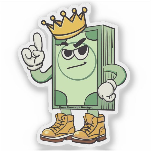 Stapel geld sticker (Voorkant)