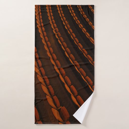 stapel gele stoelen badhanddoek (Badhanddoek)