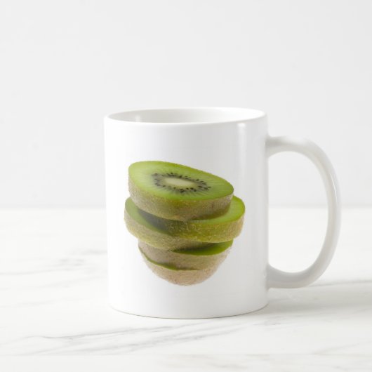 Stapel gesneden kiwi koffiemok (Rechts)