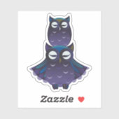 Stapel gestapelde Paarse en blauwe eigendom Sticker (Vel)