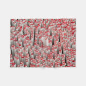 stapel gewalst papier fleece deken (Voorkant (Horizontaal))