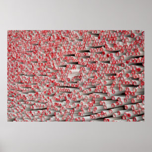 stapel gewalst papier poster