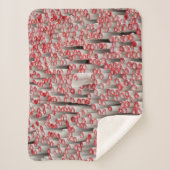 stapel gewalst papier sherpa deken (Voorkant)