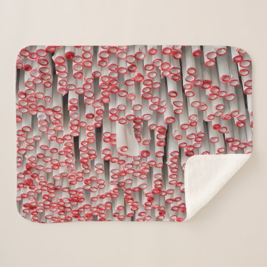 stapel gewalst papier sherpa deken (Voorkant (horizontaal))