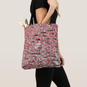 stapel gewalst papier tote bag (Dichtbij)