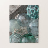 Stapel glazen visdobbers legpuzzel (Verticaal)