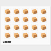 Stapel Graham Crackers op Witte Sticker (Vel)