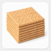 Stapel Graham Crackers op Witte Sticker (Voorkant)