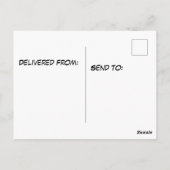 Stapel grote donuts briefkaart (Achterkant)