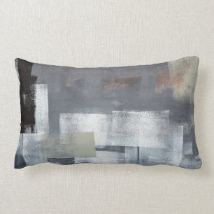 'Stapel het op' Neutraal Abstract Kunst Kussen