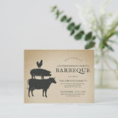 Stapel | Housewarming Barbecue Briefkaart (Staand voorkant)