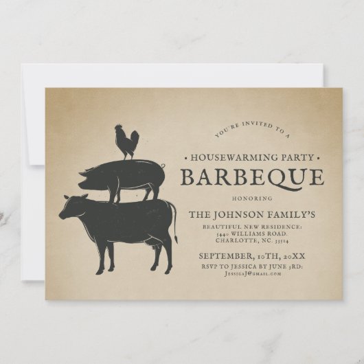 Stapel | Housewarming Barbecue Kaart (Voorkant)