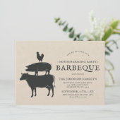 Stapel | Housewarming Party Barbecue Kaart (Staand voorkant)