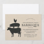 Stapel | Housewarming Party Barbecue Kaart (Voorkant / Achterkant)