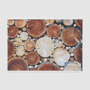 Stapel hout tissuepapier