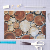 Stapel hout tissuepapier (Craft)