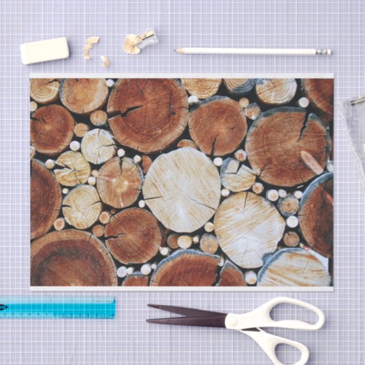 Stapel hout tissuepapier (Craft)