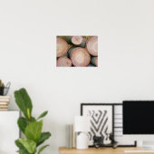 Stapel houtblokken poster (Thuiskantoor)