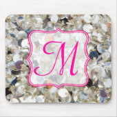Stapel Initiaal Muismat Glitter Monogram (Voorkant)