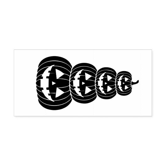 Stapel Jack-O-Lanterns Rubberstempel (Afrduk)