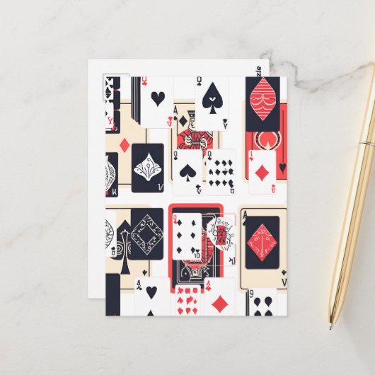 Stapel Kaarten | Abstract Modern (Voorkant / Achterkant in situ)