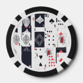 Stapel Kaarten | Abstract Modern Poker Chips (Achterkant)