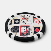 Stapel Kaarten | Abstract Modern Poker Chips (Enkel)