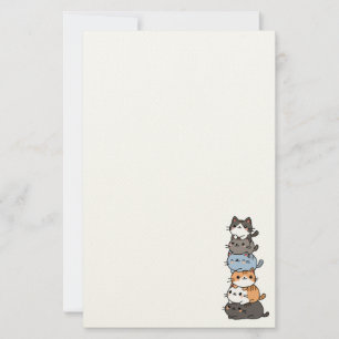 Stapel katten briefpapier