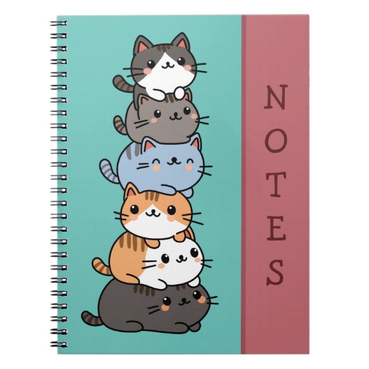 stapel katten notitieboek (Voorkant)