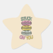 Stapel Kawaii Macarons Ster Sticker (Voorkant)