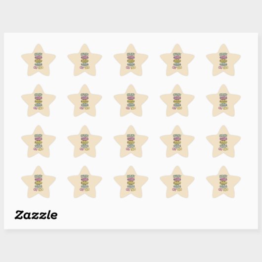 Stapel Kawaii Macarons Ster Sticker (Vel)