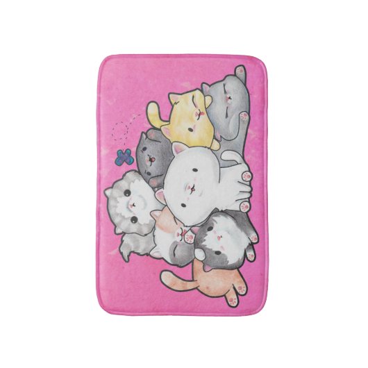 Stapel Kittens Badmat (Voorkant Verticaal)
